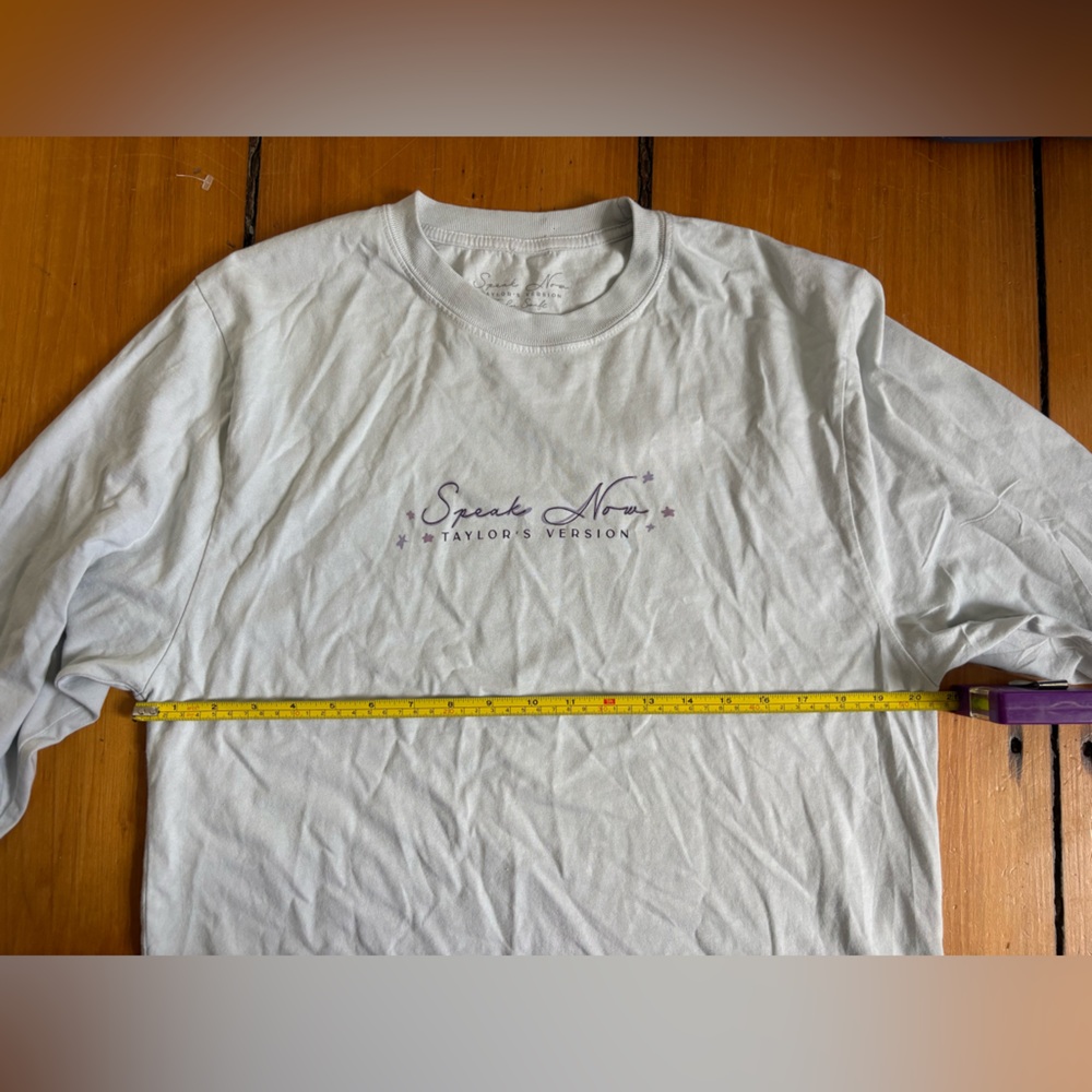 Taylor Swift Speak Now Official Merchandise Long Sleeve T-Shirt Tee Size Large L - Picture 7 of 8